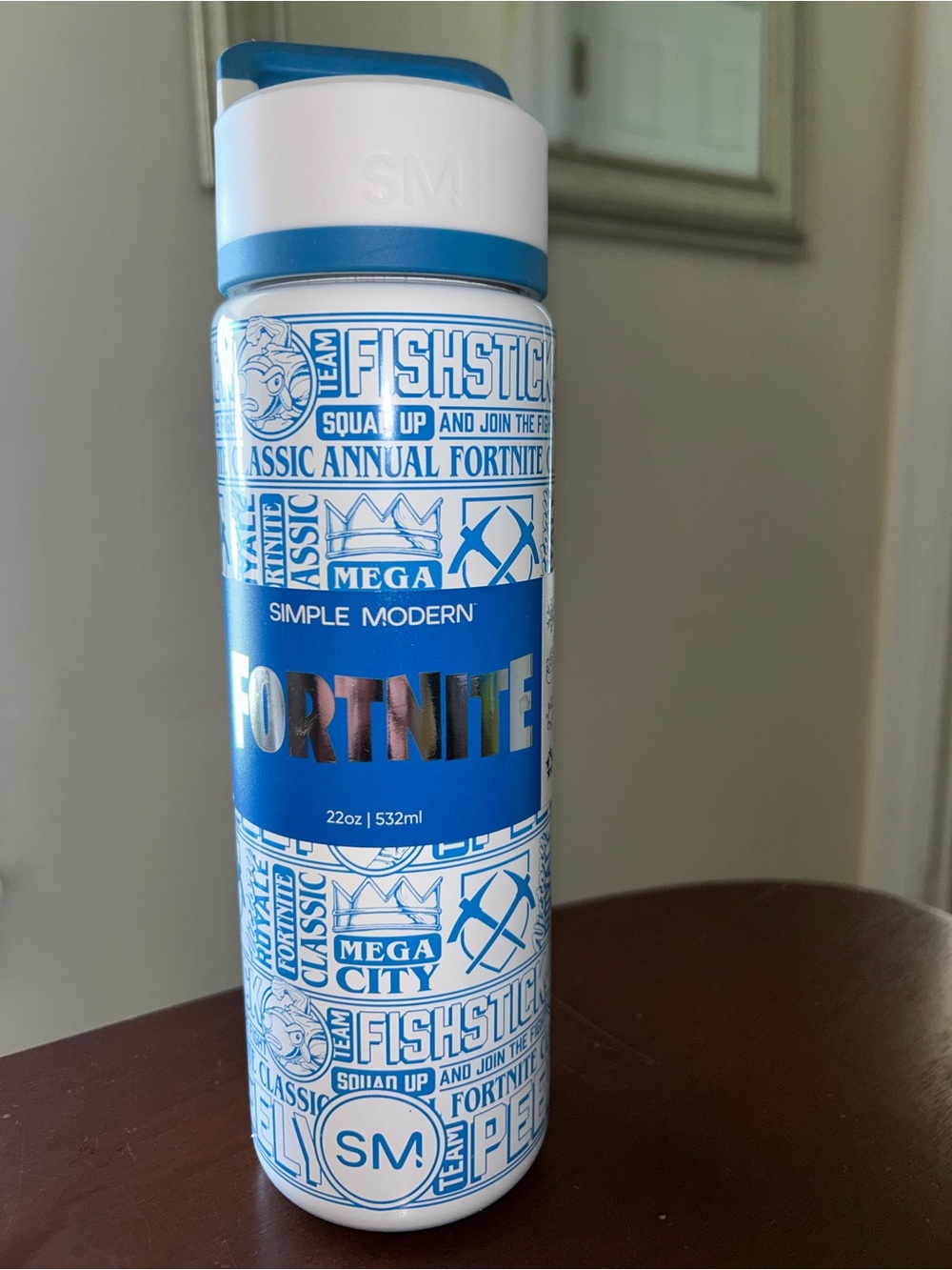 Fortnite stainless steel,  Insulated Bottle - Leakproof Straw Lid